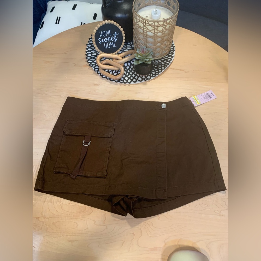 NWT Wild Fable Women's Cargo Wrap Skirt Shorts XL